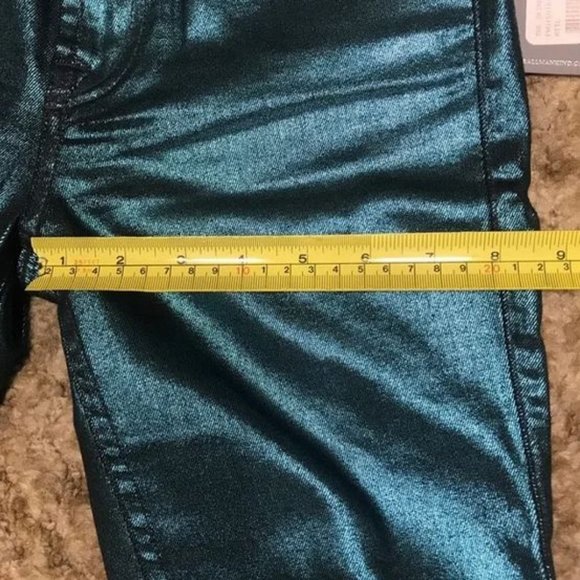 7 For All Mankind metallic satin jeans in size 25 - Picture 10 of 16